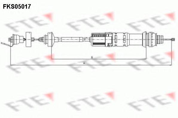 FTE FKS05017 Трос, управление сцеплением