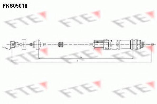 FTE FKS05018 Трос, управление сцеплением