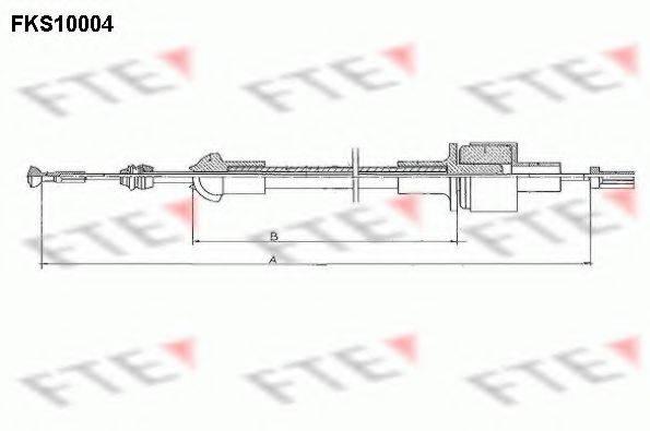 FTE FKS10004 Трос, управление сцеплением