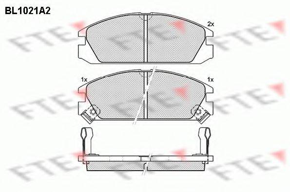 FTE BL1021A2 Комплект тормозных колодок, дисковый тормоз