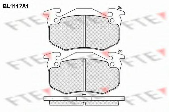 FTE BL1112A1 Комплект тормозных колодок, дисковый тормоз