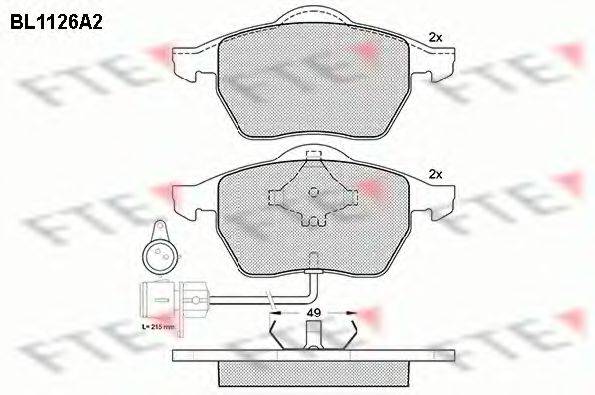 FTE BL1126A2 Комплект тормозных колодок, дисковый тормоз