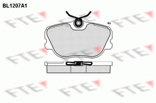 FTE BL1207A1 Комплект тормозных колодок, дисковый тормоз