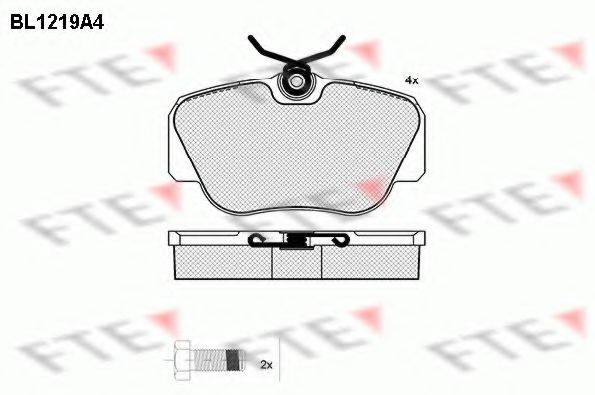 FTE BL1219A4 Комплект тормозных колодок, дисковый тормоз