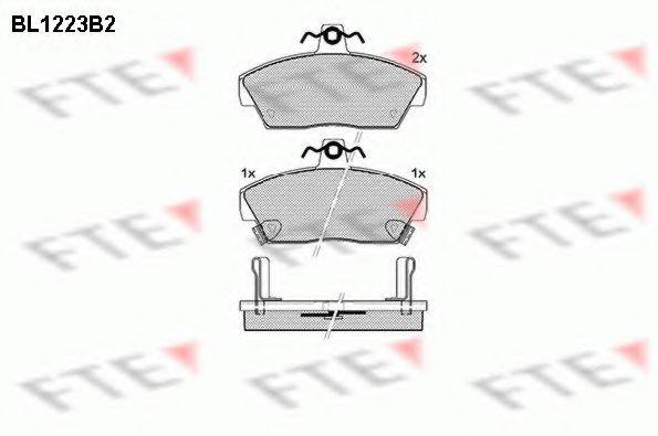 FTE BL1223B2 Комплект тормозных колодок, дисковый тормоз