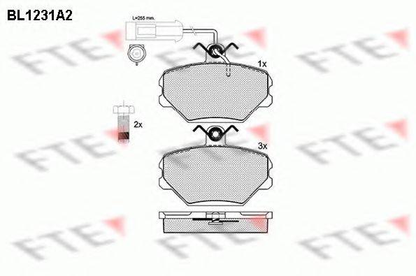 FTE BL1231A2 Комплект тормозных колодок, дисковый тормоз