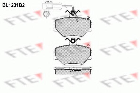 FTE BL1231B2 Комплект тормозных колодок, дисковый тормоз