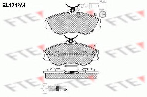 FTE BL1242A4 Комплект тормозных колодок, дисковый тормоз