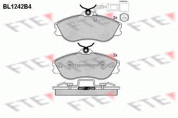 FTE BL1242B4 Комплект тормозных колодок, дисковый тормоз