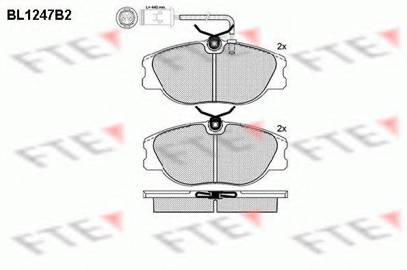 FTE BL1247B2 Комплект тормозных колодок, дисковый тормоз