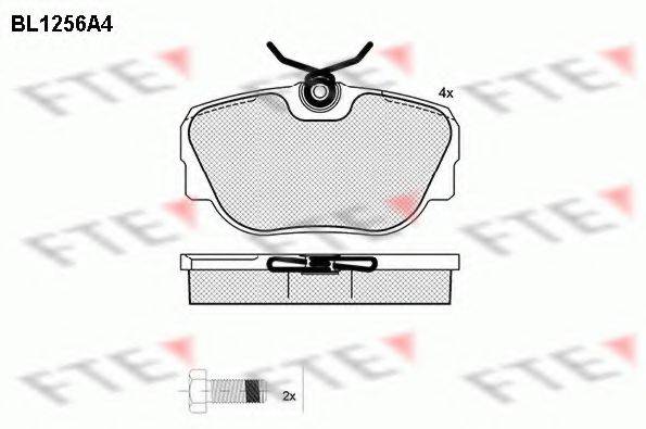 FTE BL1256A4 Комплект тормозных колодок, дисковый тормоз