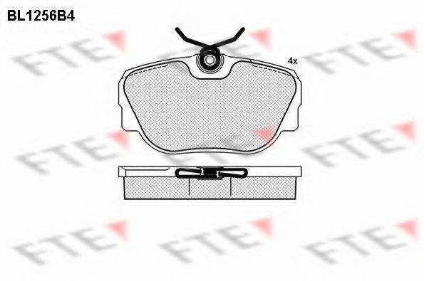 FTE BL1256B4 Комплект тормозных колодок, дисковый тормоз