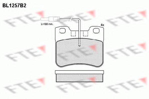 FTE BL1257B2 Комплект тормозных колодок, дисковый тормоз