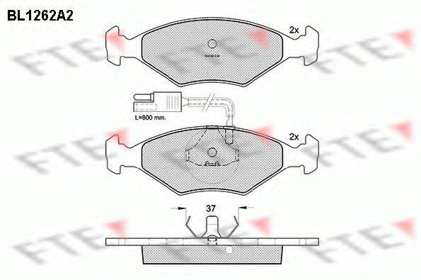 FTE BL1262A2 Комплект тормозных колодок, дисковый тормоз