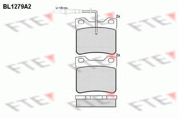 FTE BL1279A2 Комплект тормозных колодок, дисковый тормоз