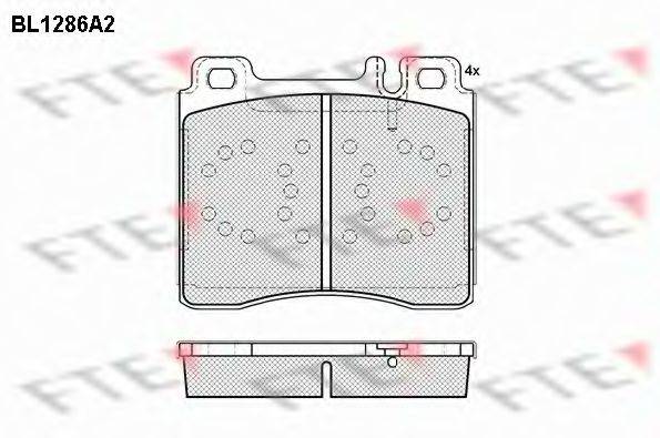 FTE BL1286A2 Комплект тормозных колодок, дисковый тормоз