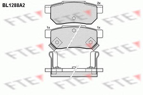 FTE BL1288A2 Комплект тормозных колодок, дисковый тормоз