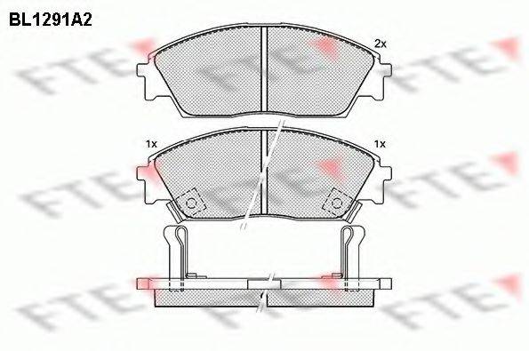 FTE BL1291A2 Комплект тормозных колодок, дисковый тормоз