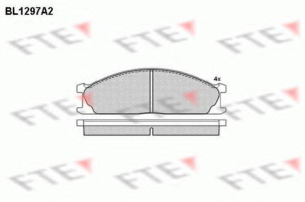 FTE BL1297A2 Комплект тормозных колодок, дисковый тормоз