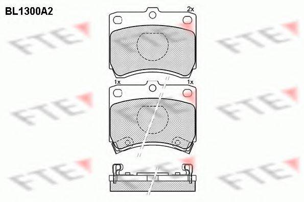FTE BL1300A2 Комплект тормозных колодок, дисковый тормоз