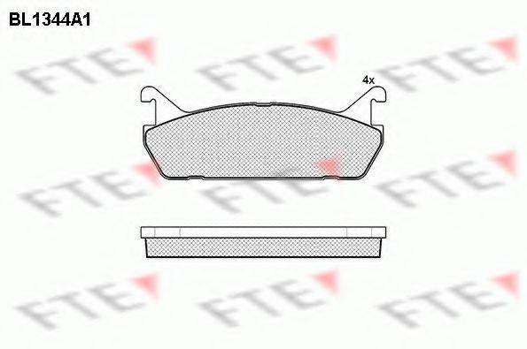 FTE BL1344A1 Комплект тормозных колодок, дисковый тормоз