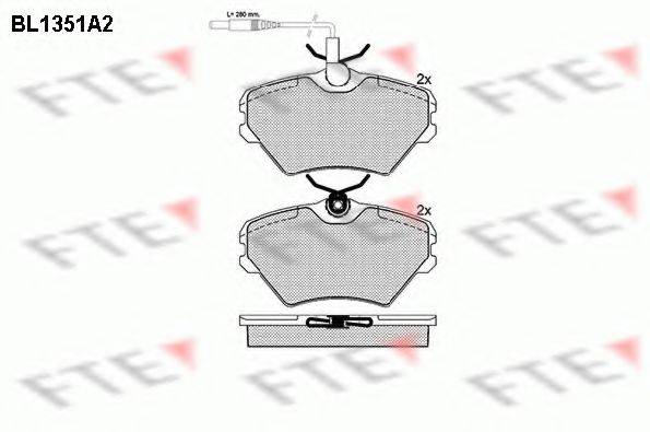 FTE BL1351A2 Комплект тормозных колодок, дисковый тормоз