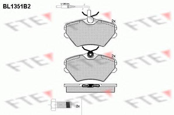 FTE BL1351B2 Комплект тормозных колодок, дисковый тормоз