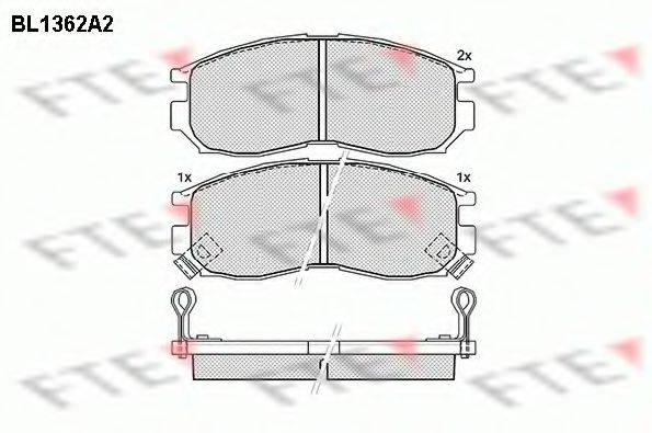 FTE BL1362A2 Комплект тормозных колодок, дисковый тормоз