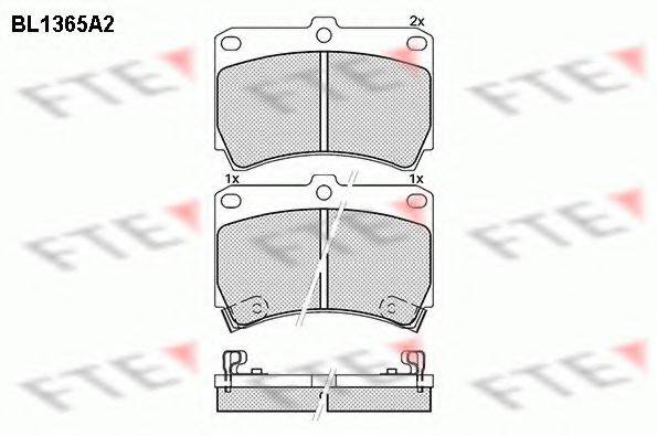 FTE BL1365A2 Комплект тормозных колодок, дисковый тормоз