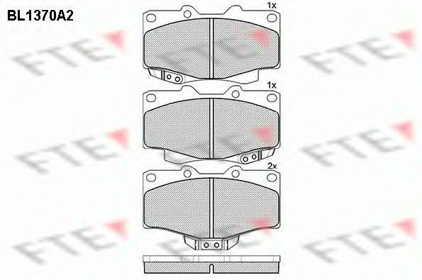 FTE BL1370A2 Комплект тормозных колодок, дисковый тормоз