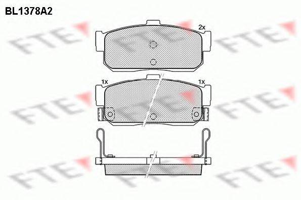 FTE BL1378A2 Комплект тормозных колодок, дисковый тормоз