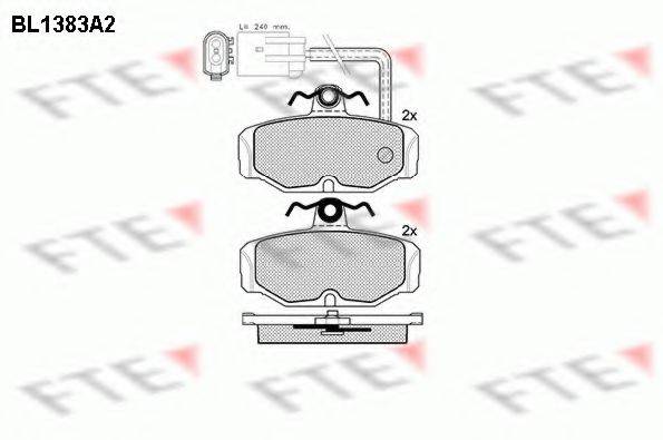 FTE BL1383A2 Комплект тормозных колодок, дисковый тормоз