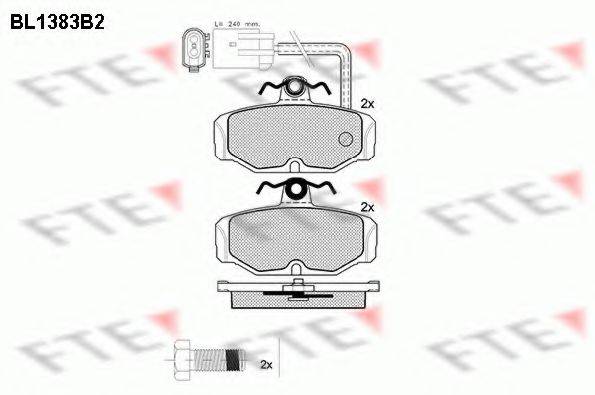 FTE BL1383B2 Комплект тормозных колодок, дисковый тормоз