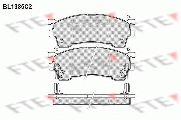 FTE BL1385C2 Комплект тормозных колодок, дисковый тормоз