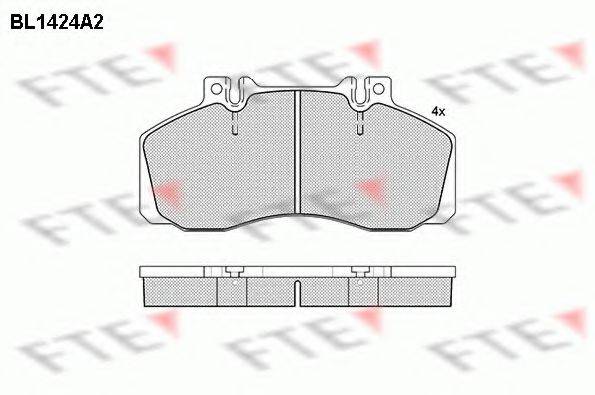 FTE BL1424A2 Комплект тормозных колодок, дисковый тормоз