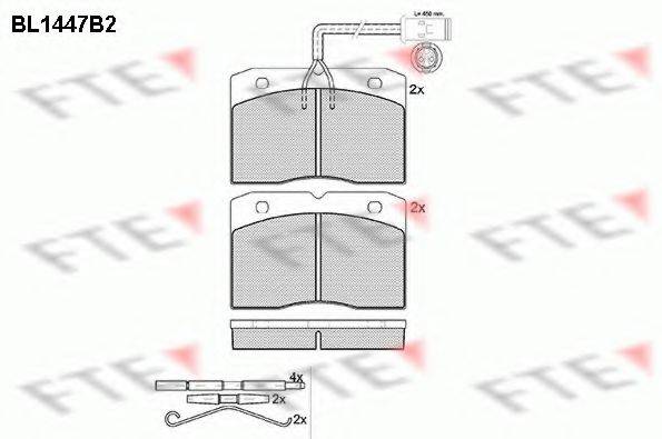 FTE BL1447B2 Комплект тормозных колодок, дисковый тормоз