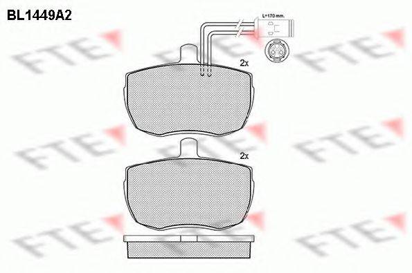 FTE BL1449A2 Комплект тормозных колодок, дисковый тормоз