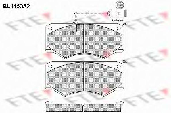 FTE BL1453A2 Комплект тормозных колодок, дисковый тормоз