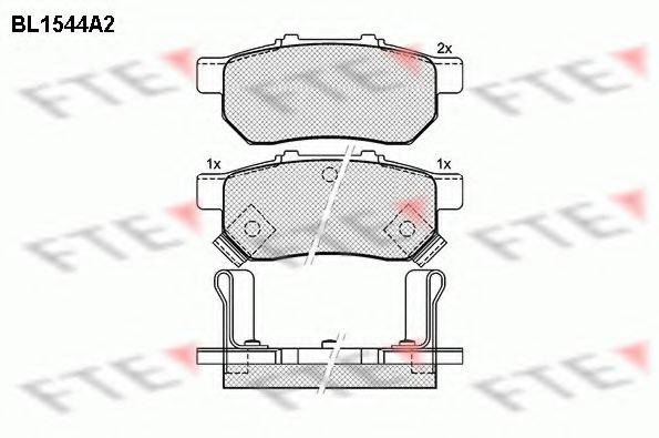 FTE BL1544A2 Комплект тормозных колодок, дисковый тормоз