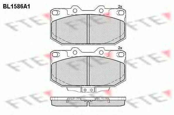 FTE BL1586A1 Комплект тормозных колодок, дисковый тормоз