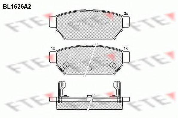 FTE BL1626A2 Комплект тормозных колодок, дисковый тормоз