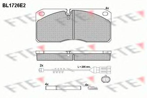 FTE BL1726E2 Комплект тормозных колодок, дисковый тормоз