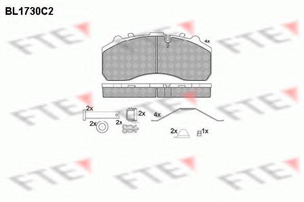 FTE BL1730C2 Комплект тормозных колодок, дисковый тормоз