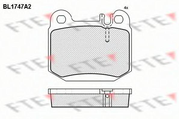 FTE BL1747A2 Комплект тормозных колодок, дисковый тормоз