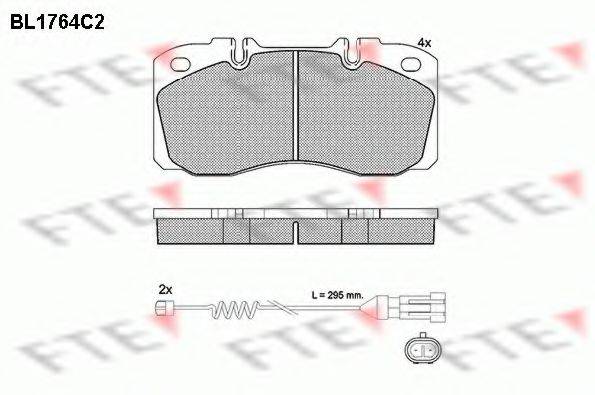 FTE BL1764C2 Комплект тормозных колодок, дисковый тормоз