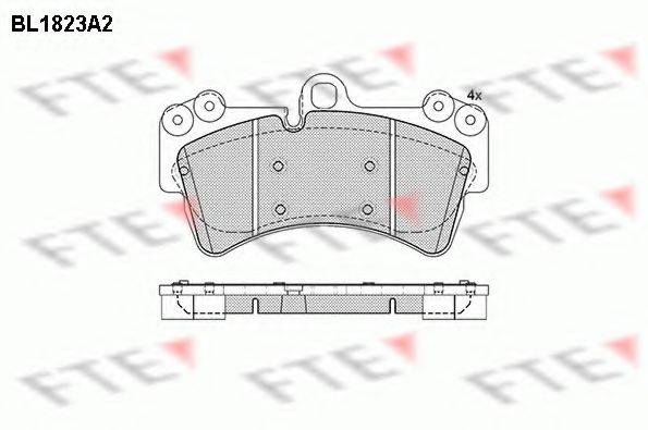 FTE BL1823A2 Комплект тормозных колодок, дисковый тормоз