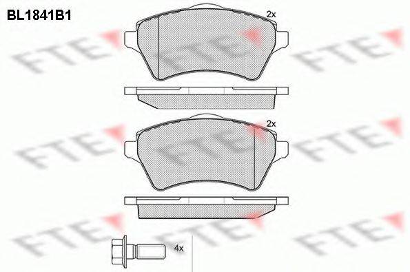 FTE BL1841B1 Комплект тормозных колодок, дисковый тормоз