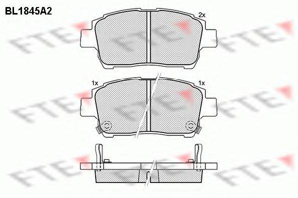 FTE BL1845A2 Комплект тормозных колодок, дисковый тормоз