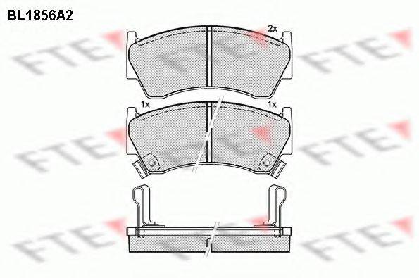 FTE BL1856A2 Комплект тормозных колодок, дисковый тормоз
