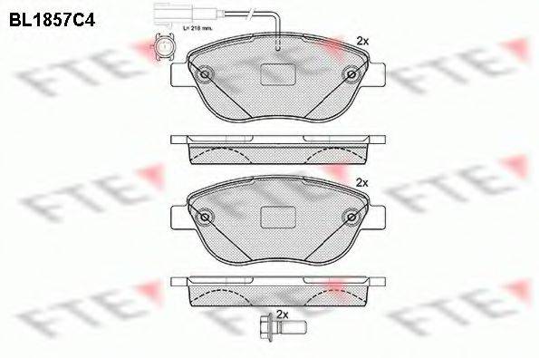 FTE BL1857C4 Комплект тормозных колодок, дисковый тормоз